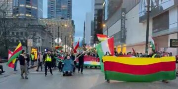 Li Kanadayê dirûşma ‘Bijî berxwedana Rojava’ olan da