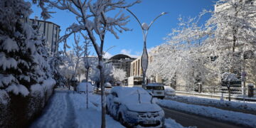 Li Wanê tevahiya şevê berf bariya