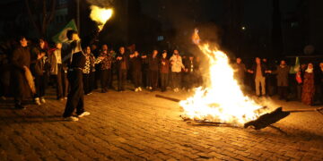 Li navçeyên Stenbolê Newroz: Bijî Serok Apo