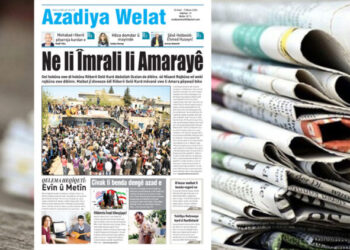 Azadîya Welat bi manşetê ‘Ne li Îmrali, li Amarayê’ vejîya