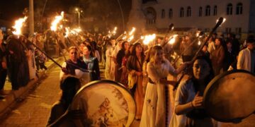 Li Bazîd, Deşta Darê û Edeneyê agirê Newrozê pêk ket