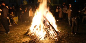 Li Êlihê li sê cihan agirê Newrozê hate vêxistin