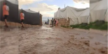 Konên koçberên Waşûkanî di bin avê de man