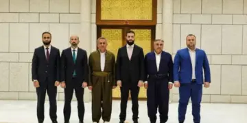 Nûredîn Ehmed û Ahmed Şara li hev civiyan