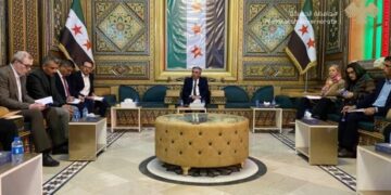 Parêzgarê Hesekê bi şandeya NYyê re civiya