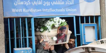 Cenazeyê Ehmed Huseynî li Amûdê hate definkirin