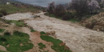 Li Mêrdînê lehî rabû, gelek cih di bin avê de man