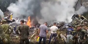 Li Kolombiyayê balefira leşkerî ket: 66 mirî