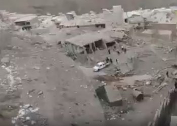 Piştî lêdanê li şûna qereqola polîsan tiştek nema