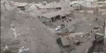 Piştî lêdanê li şûna qereqola polîsan tiştek nema