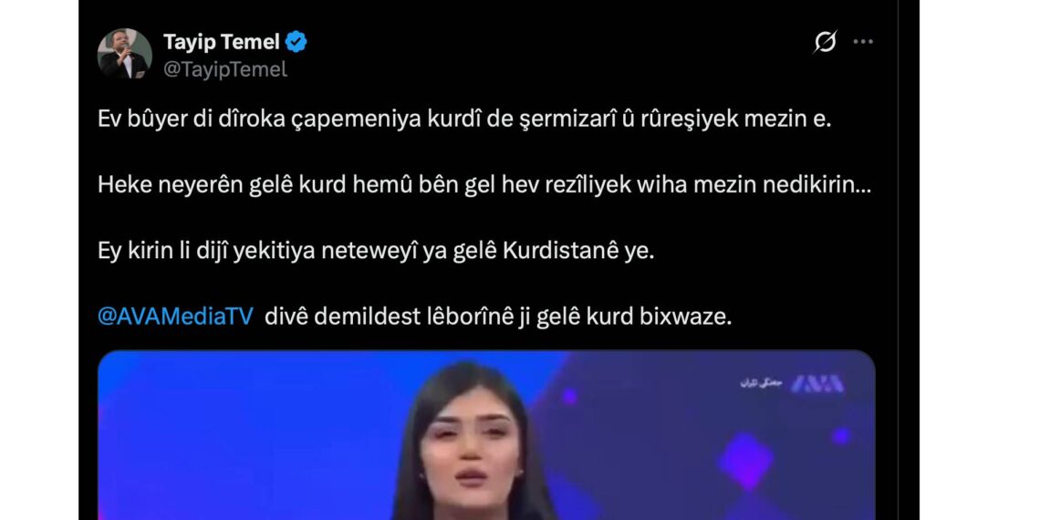 Temel: AVA TV divê demildest lêborînê bixwaze