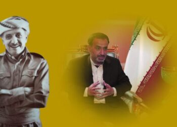 Kiştoxê Qasimlo mîyanê heyetê Îranî de yo