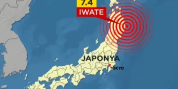 Japonya de girsîya 7.4î de erdlerz: Hişyarîya tsunamî ameye kerdene