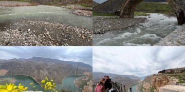 Baran çeman bi avên zelal, rubar bi kulîlkan xemiland