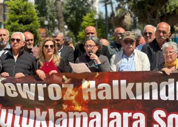 Girtinên ji ber pîrozbahiyên Newrozê li Mêrsînê hatin protestokirin