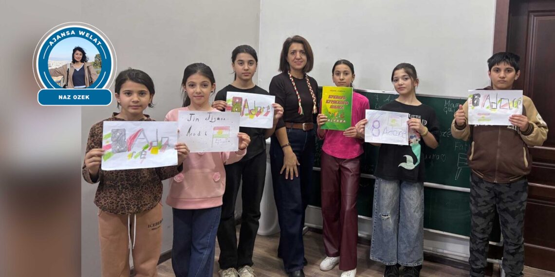 Gund bi gund û bajar bi bajar digere û dersa Kurdî dide HATE NÛKIRIN