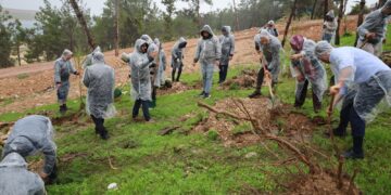 Baranê darên ji bo Rêberê Gelê Kurd hatine danîn av da
