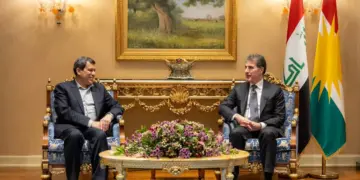 Mazlum Ebdî Hewlêr de Nêçîrvan Barzanî reyde pêvînayîş viraşt