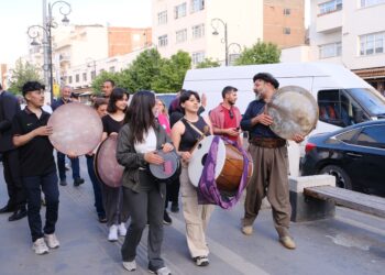 Li Sûrê bi erbaneyan bangawaziya meşa ‘Gavek ji bo Aştiyê’ hat kirin
