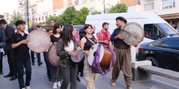 Li Sûrê bi erbaneyan bangawaziya meşa ‘Gavek ji bo Aştiyê’ hat kirin