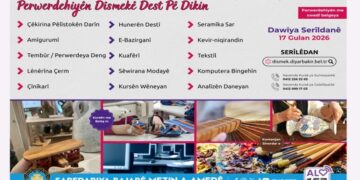 DÎSMEKê 15 kursên pîşeyî dide destpêkirin
