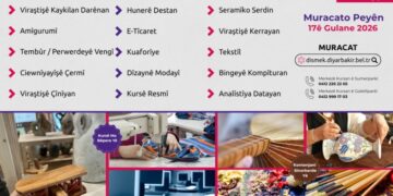 DÎSMEK de 15 kursê neweyî