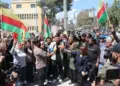 Li Hesekê li hember rakirina tabeleya Kurdî çalakî