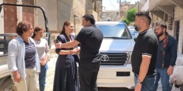 Îlham Ehmed serdana Şêxmeqsûdê kir