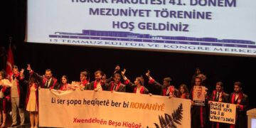 Xwendekarên Zanîngeha Dîcleyê bi diruşma ‘Bijî berxwedana ciwanan’ mezûn bûn