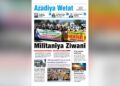 Azadiya Welat bi manşeta ‘Mîlîtanîya Ziwanî’ derket