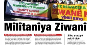 Azadiya Welat bi manşeta ‘Mîlîtanîya Ziwanî’ derket