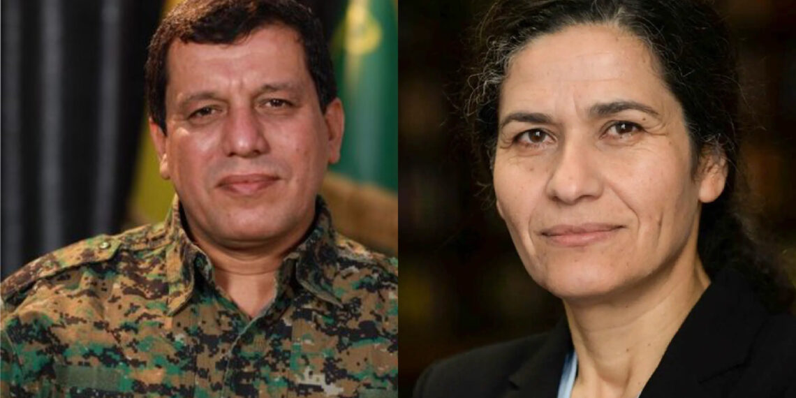 Îlham Ehmed û Mazlûm Ebdî û bi Jean-Noel Barrot re civiyan
