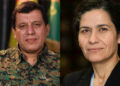 Îlham Ehmed û Mazlûm Ebdî û bi Jean-Noel Barrot re civiyan