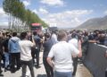 Xelkê gundê Norkoxê negirtina tedbîrên rê protesto kir